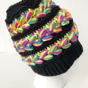 Messy Bun Rainbow Hat image 7