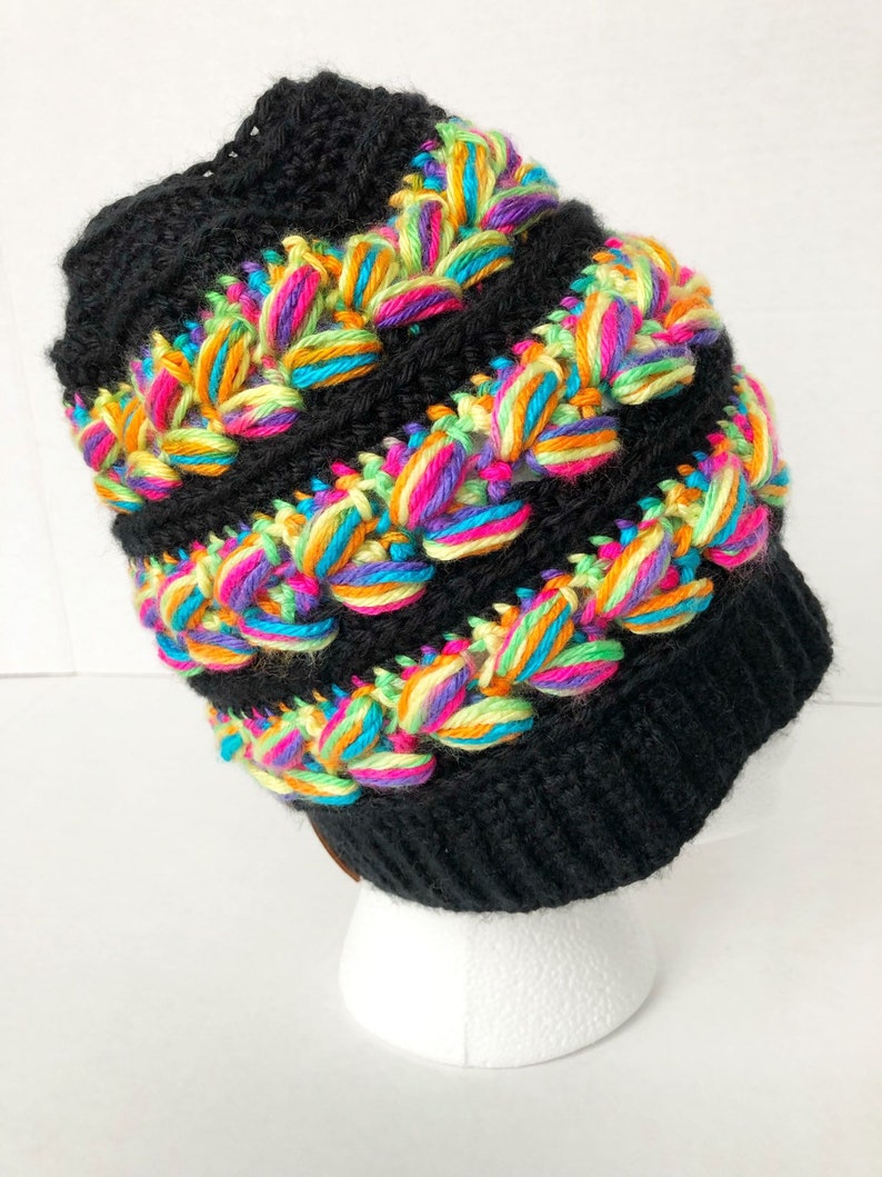 Messy Bun Rainbow Hat image 7