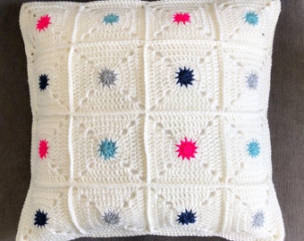 Sunburst Crochet Pillow