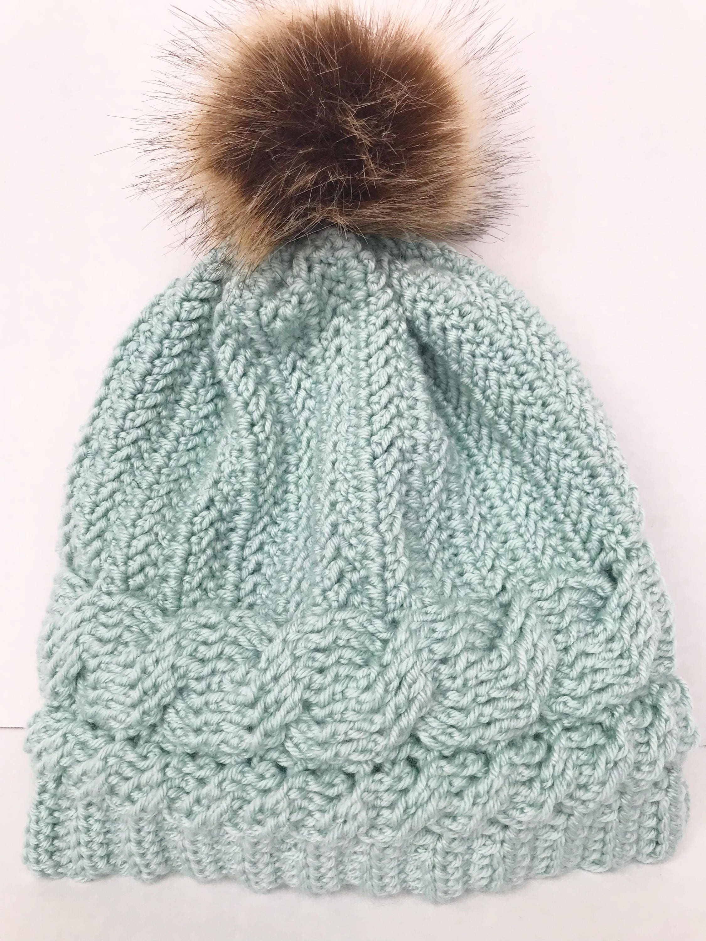 Charlotte Cable Crochet Hat - Etsy