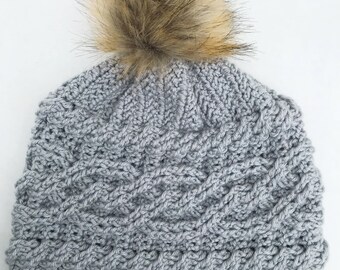 Lucy Cable Crochet Hat
