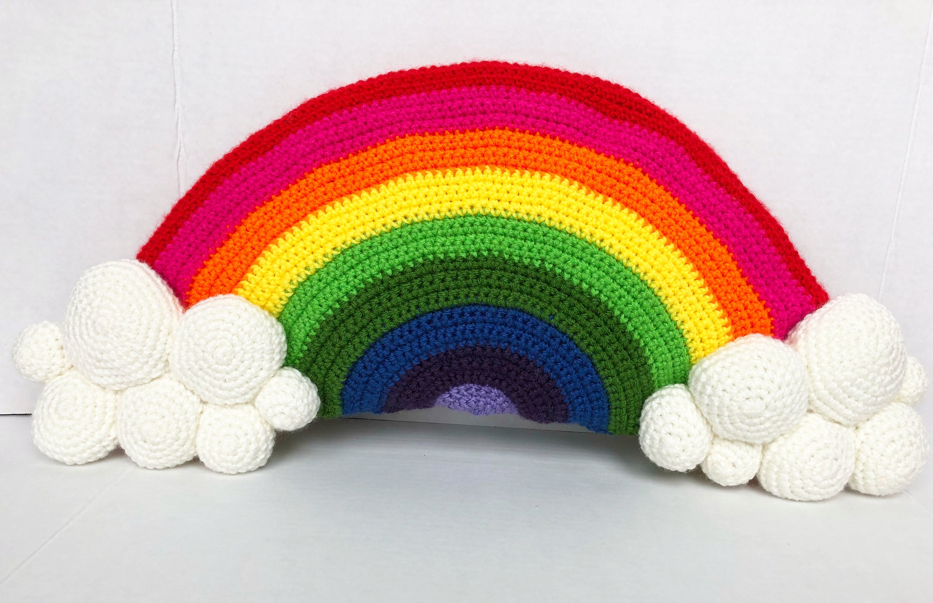 Rainbow Cushion Crochet Pattern