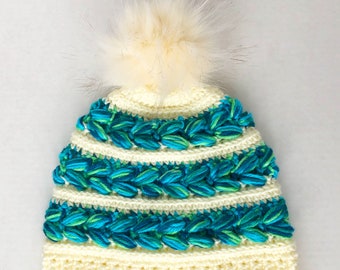 Braided Puff Hat