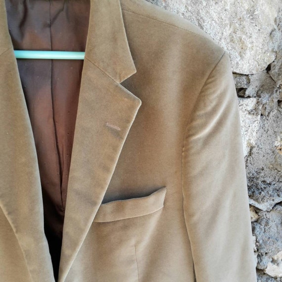 Mens jacket velvet/velvet blazer for men in milky