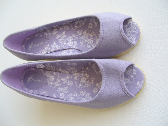 Linen platfrom sandals/summer sandals linen/lila s