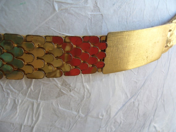 Bridal belt vintage / gold metal belt vintage / la