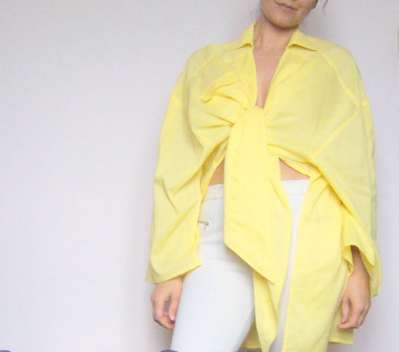 Yellow tunic loosy/linen tunic citrine/yellow and