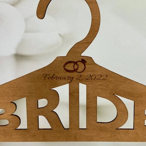 Bride & Groom Wedding Hangers ** SVG FILE ONLY **