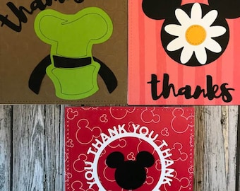 Set of 3 Disney inspired Mousekeeping tip envelopes-Disney resort tip-Disney inspired gift tags-Disney mousekeeping tip pouch