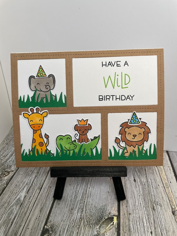 Handmade Wildlife Greetings Card - Elephant Handmade Wildlife Greetings Card - Elephant