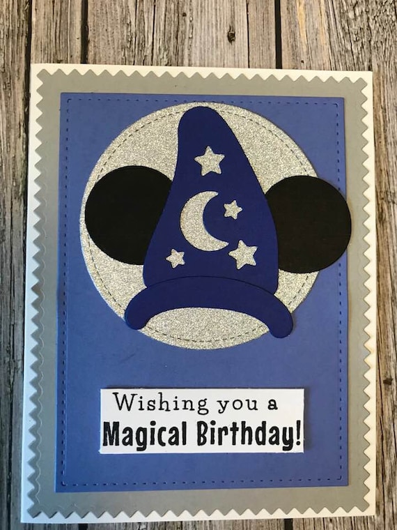 Handmade Inspired Mickey Mouse Card Mickey Mouse Inspired Etsy