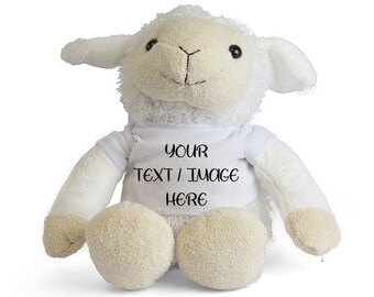 personalised sheep teddy