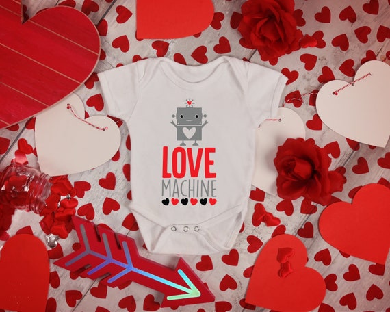 valentines day baby grow
