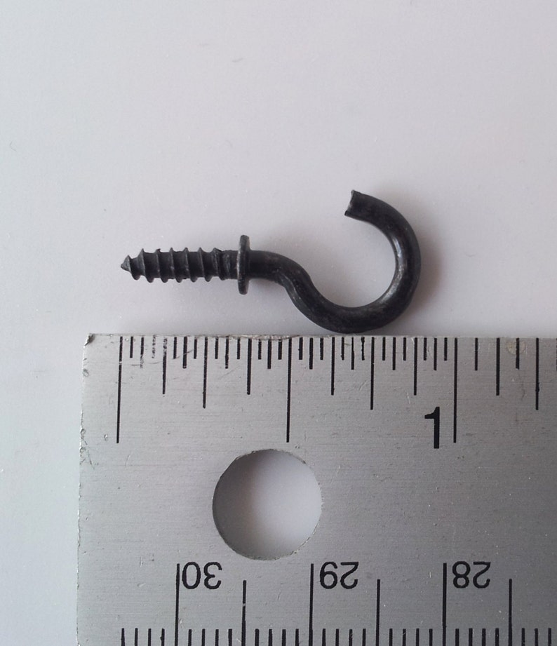 0.5 Inch / Pkg of 20 Small Key Hooks / Screw Hooks / DIY Etsy
