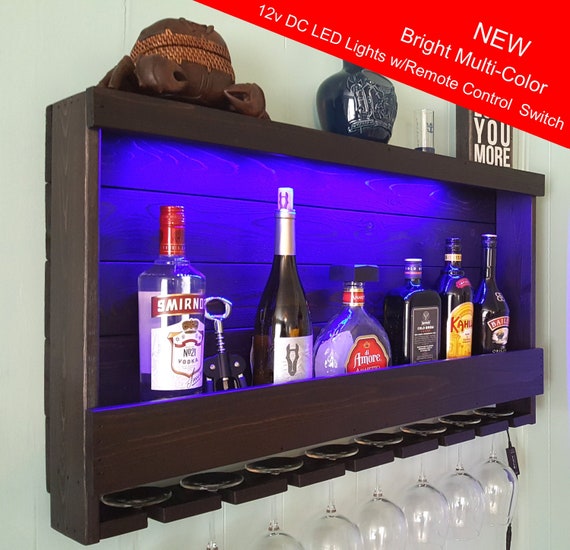 Wine Rack Rustic Liquor Cabinet Bright New Multi Color