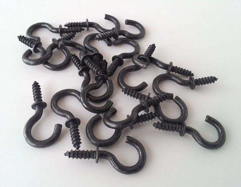 0.5 Inch / Pkg of 20 Small Key Hooks / Screw Hooks / DIY Etsy