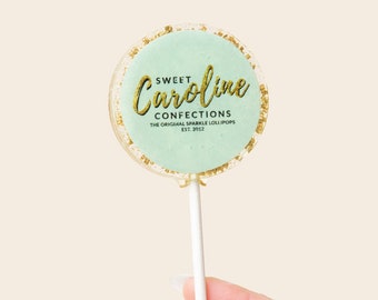 Logo Lollipops, Marketing Lollipops, Promotional Lollipops, Edible Image Lollipops, Branding, Corporate Gift-6/Set