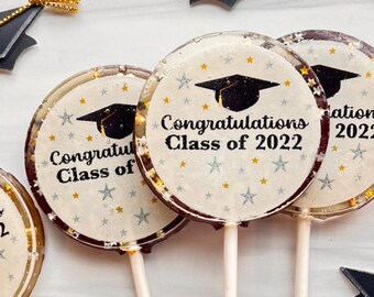 Graduation Lollipops, Class of 2022, Graduating Lollipops, Graduation Gift, Branding, Corporate Gift-6/Set