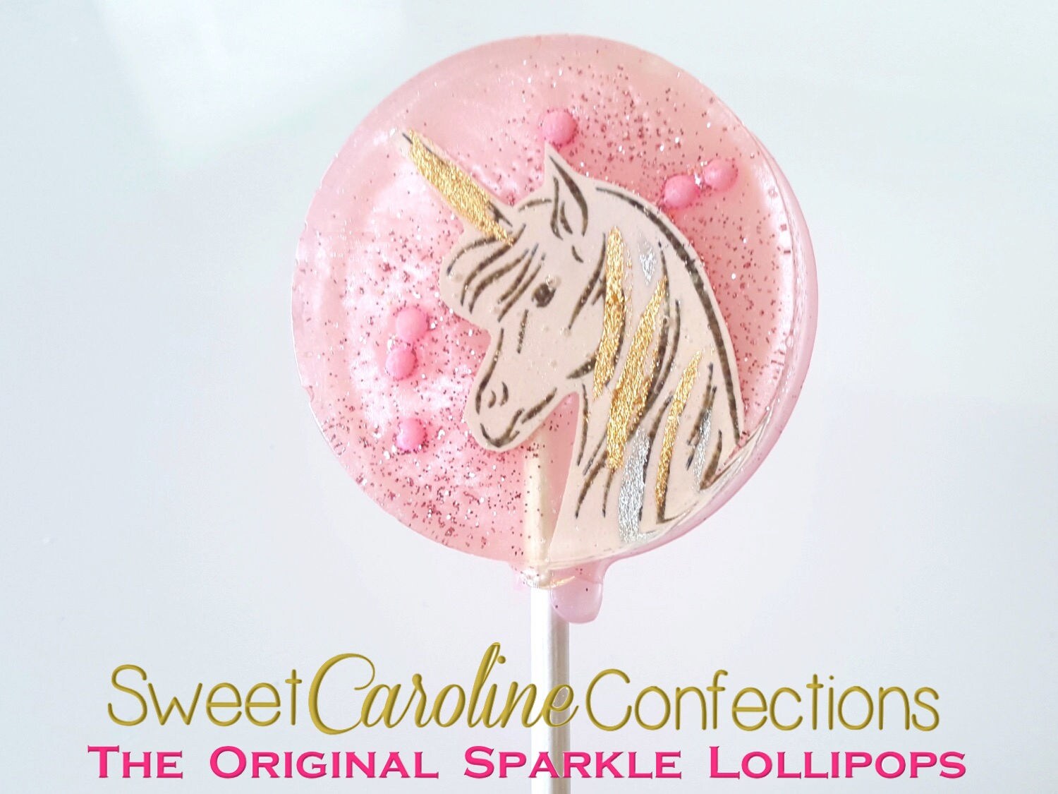 Unicorn Lollipops Pink Unicorns Light Pink Lollipops Etsy