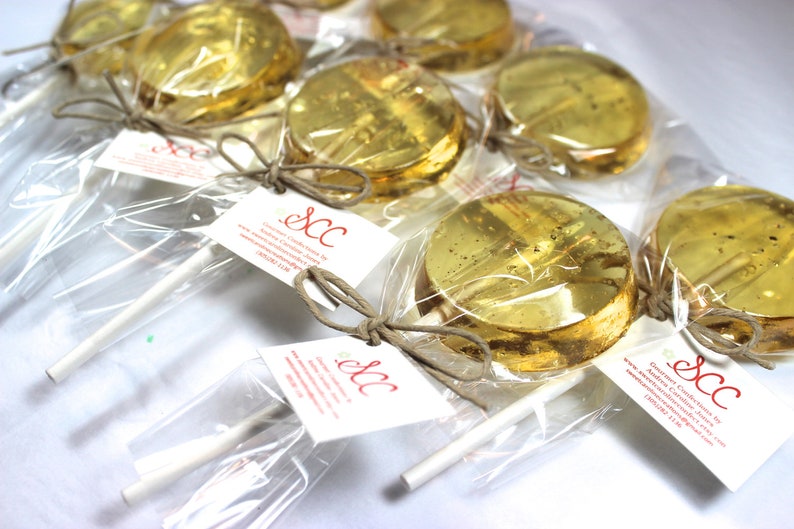 Sea Salt Lollipop Salted Caramel Candy Hard Candy Etsy