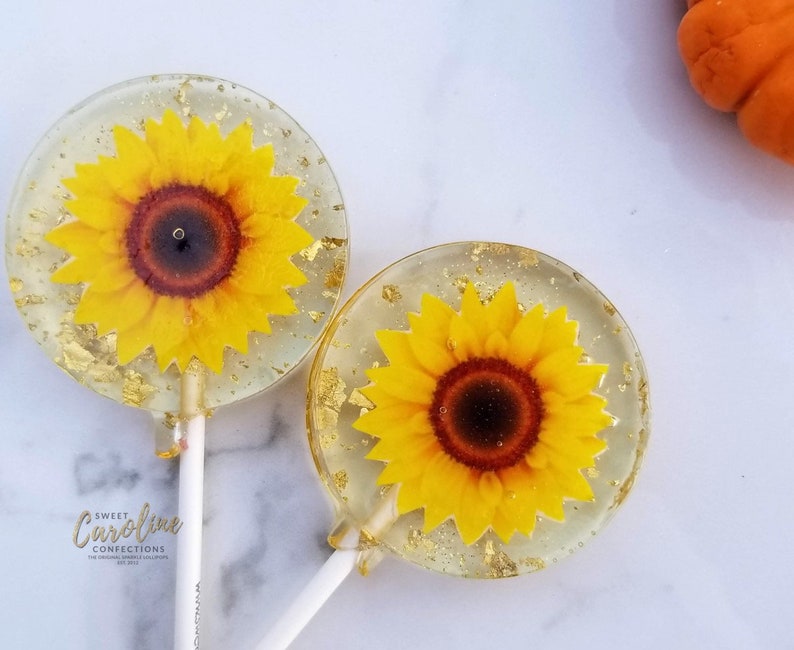 Sunflower Lollipops Sunflower Party Favors Favors Flower image 1