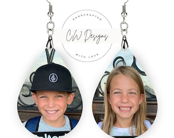 Personalized Earrings - Mothers Day Gift - Kids - Personalized