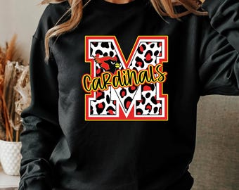 Cardinals Maskottchen Graphic Tee, Bella Canvas Shirt