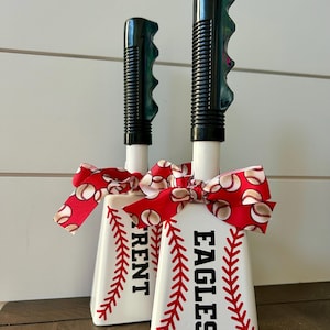 Sports Team Cow Bell - Game Day Victory Bells - Baseball Softball Sport Cowbell Noise Maker - Baseball Mom -Travel Ball - Sports Gear