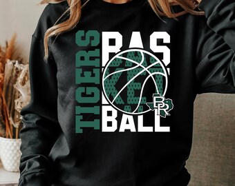 T-shirt ras du cou de basket-ball Blue Ridge - Tigers Basketball