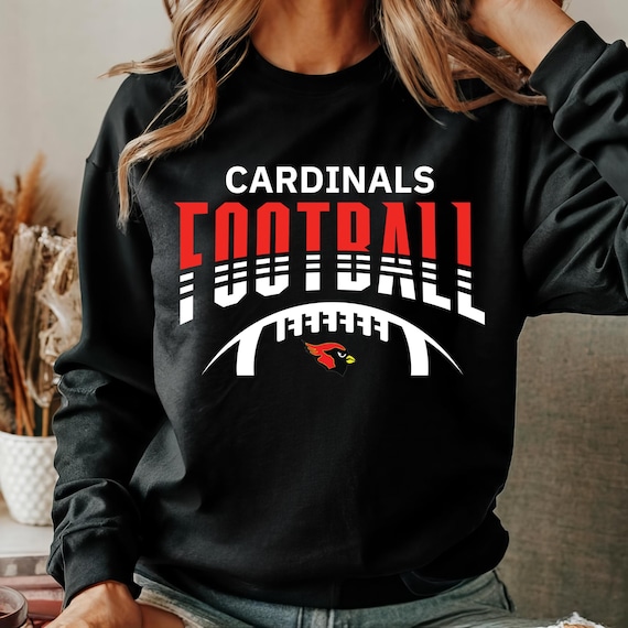 Cardinals Football Sweatshirt, Football Sweatshirt, Game Day, Sports Mom, Personalized School Mascot Sweatshirt