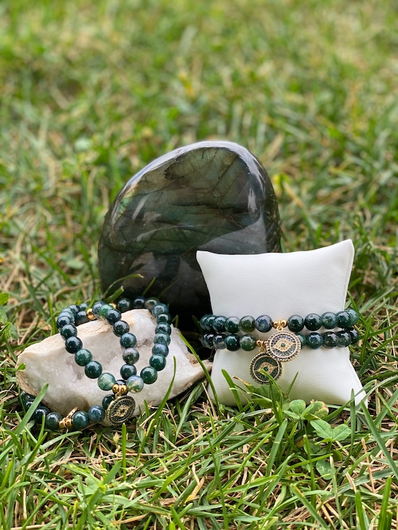 Blue Agate | Healing Crystal Bracelets | Unlock Your Chakra