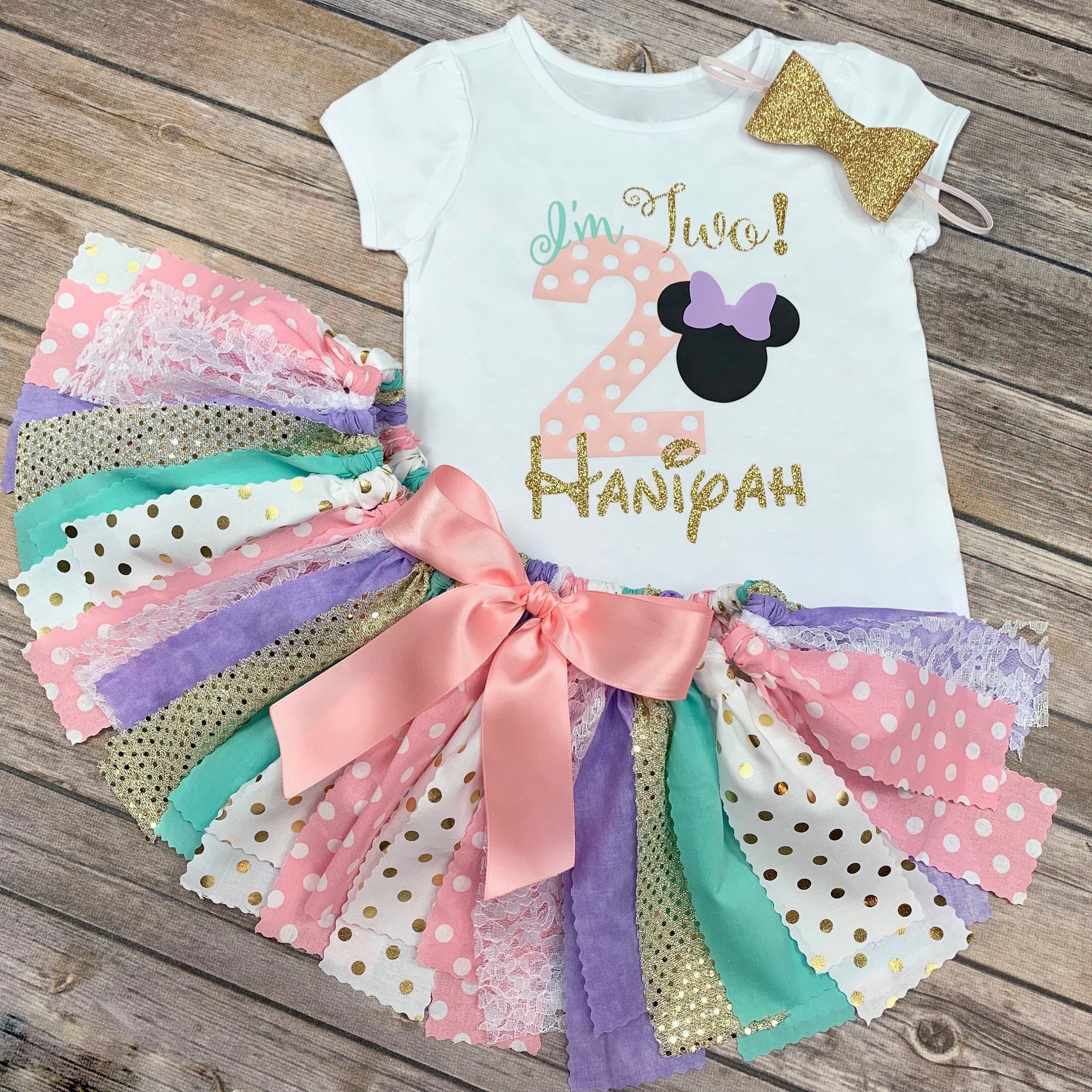 minnie mouse birthday outfit for 2 year old