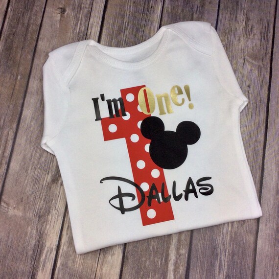 mickey mouse one year old outfit