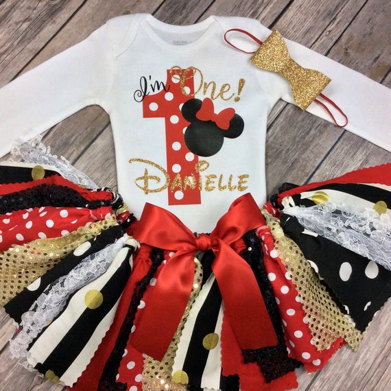 minnie mouse one year old outfit