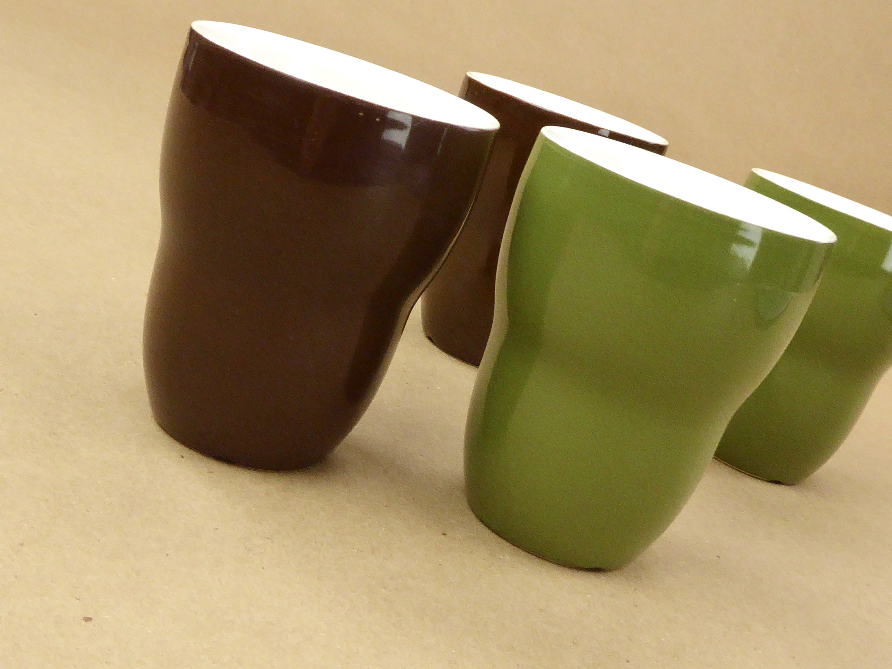 Set mit 2 braunen Starbucks Aida-Kaffeetassentassen - im Ruhestand -  doppelwandig, kein Griff 8 oz - braun - Sammlerstck - Etsy.de