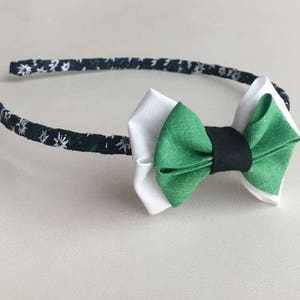 Arco de cabelo archetto, faixa de cabelo roseta, laço de tecido para bebê menina, faixa de cabelo laço verde, cabelo arco de menina, faixa de cabelo para bebês meninas, faixa de cabelo artesanal, cabelo com arco