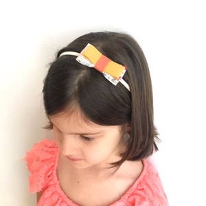 Headband/ hair bow/ girls/ elastic/ handmade/ hair accessories