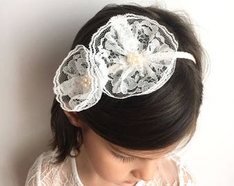 Lace hairband/ flower lace/ wedding headband/ bridesmaid/ flower girls/ lace hairband/ handmade/ baby girls/ hair accessories/ ceremony