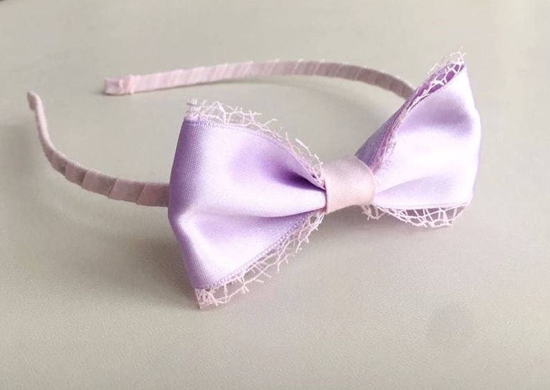 Hairband for girls,Bow handmade hairband,Baby girl bow hairband,Bow hairband for babies,Bow baby girls hairband,Ceremony accessories wedding image 5