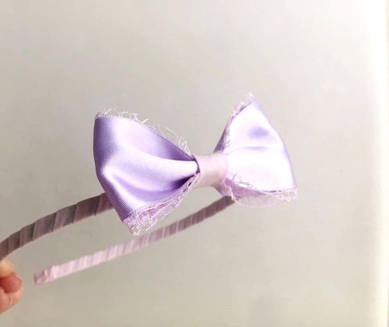 Hairband for girls,Bow handmade hairband,Baby girl bow hairband,Bow hairband for babies,Bow baby girls hairband,Ceremony accessories wedding image 4