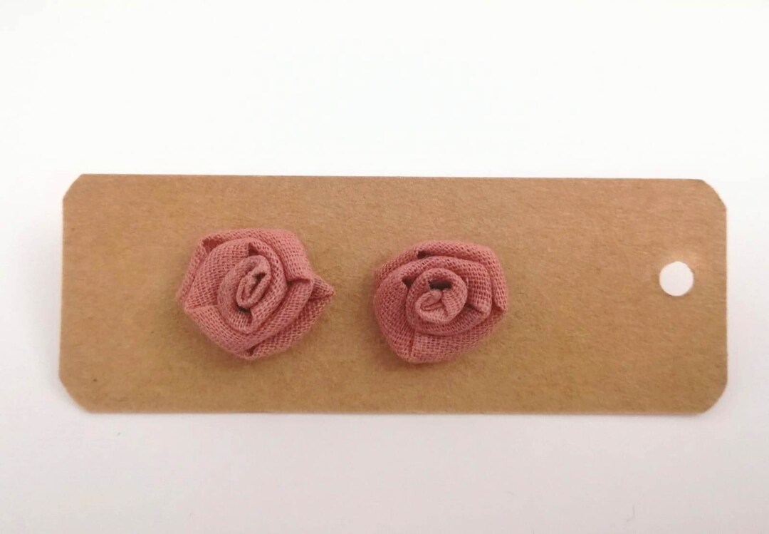 Flowers Earrings,roses Earrings,earrings Handmade,old Rose Small Earrings,rose Earring,romantic
