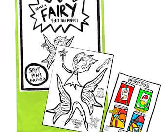 Fairy - Pin Puppet - Craft Pack - Stocking Filler -