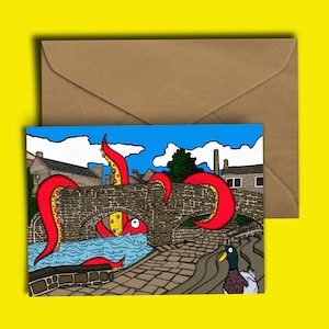 Octopus vs Hebden Bridge - Grußkarte