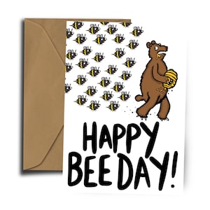 Alles Gute zum Bienen Tag! Biene Geburtstagskarte