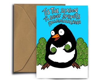 Penguin Sprouts - Christmas Card - Xmas - Tip-top