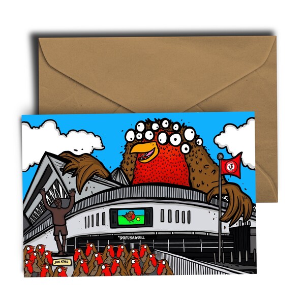 Ashton Gate Stadium - Robins - Bristol City Football Club - Greetings Card