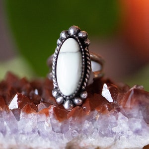 Handmade Sterling Silver & New Lander Variscite Statement Ring // Size Made to Order