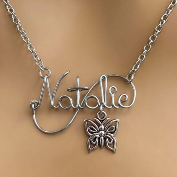 Stainless Steel Name Necklace,Name Necklace,Name Jewelry,Personalized jewelry,personalized necklace,teen girl necklace,gifts for girls