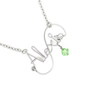 Stainless Steel Wire Script Name Necklace | Personalized Custom Name Jewelry Gift image 9