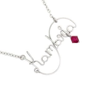 Stainless Steel Wire Script Name Necklace | Personalized Custom Name Jewelry Gift image 6